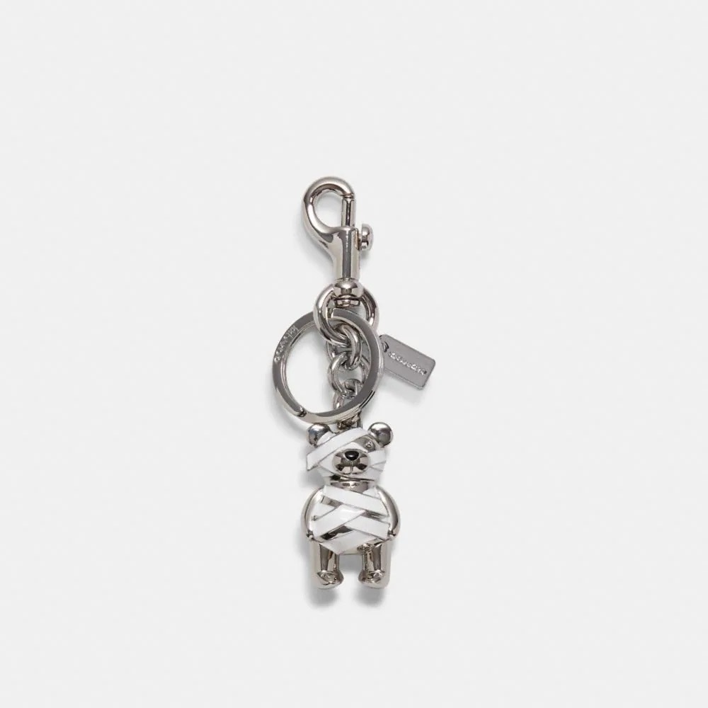 Coach Halloween Mummy  Bear Bag Charm Keychain NWT